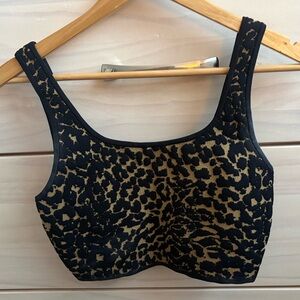 Babaton Leopard Crop Top